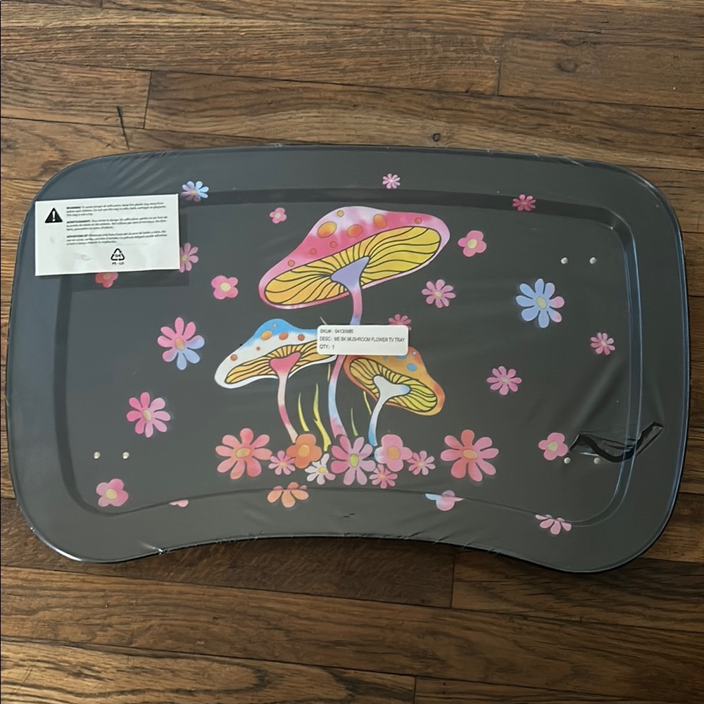 Mushroom and Flower Design Tv/Eating Tray